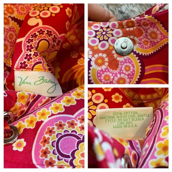 Vera Bradley Raspberry Fizz Handbag
*Retired Pattern* Paisley/Swirls/Flowers - Picture 6 of 6